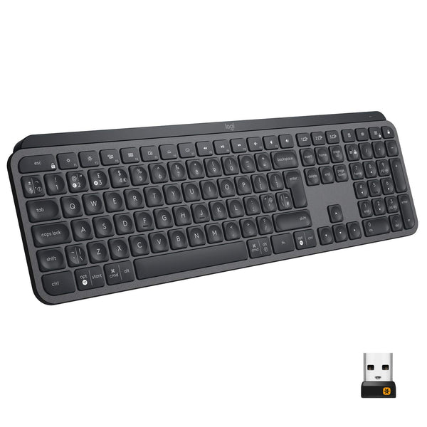 Logitech - MX Keys Advanced Wireless Illuminated Keyboard - Graphite
