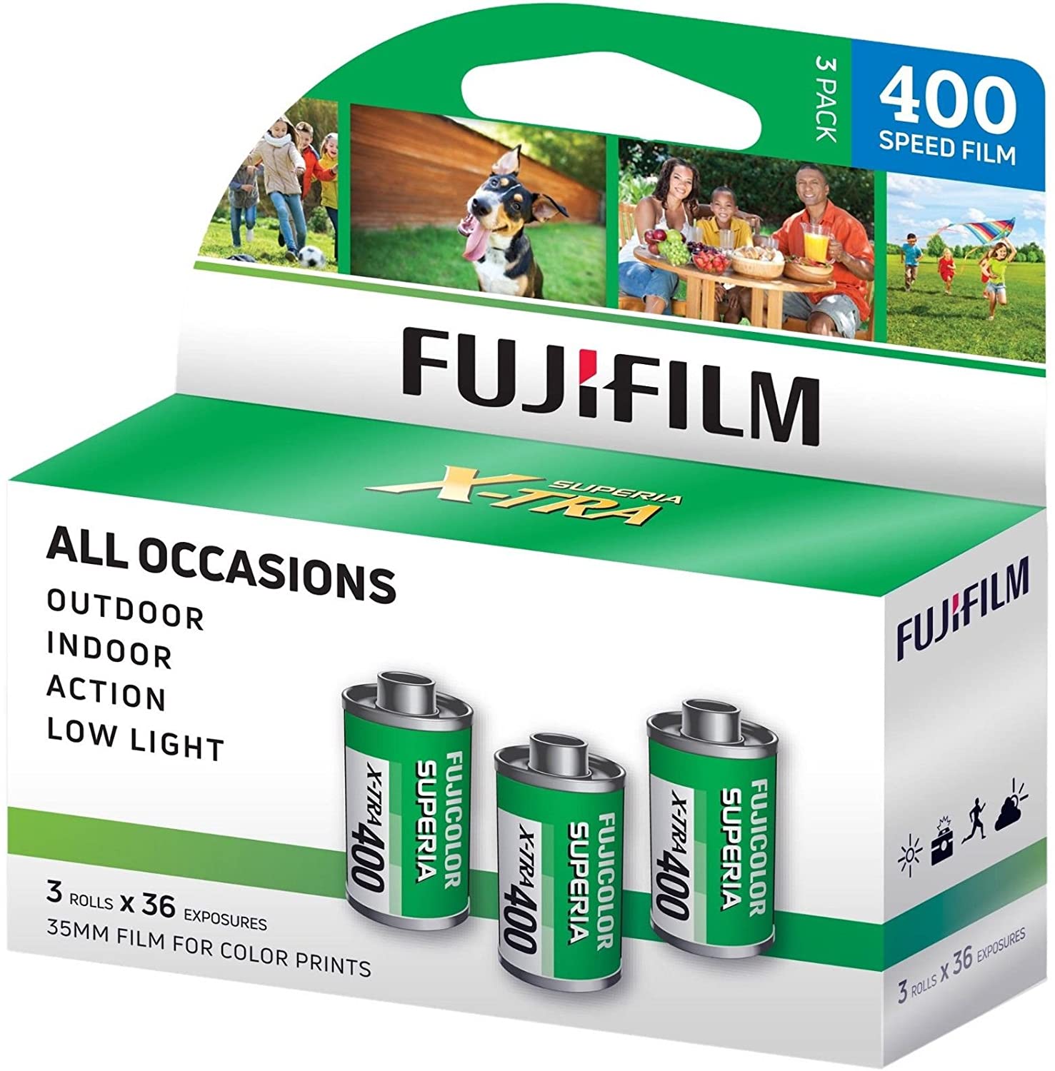 Fujifilm -  Superia X-TRA ISO 400 35mm Film [3 Pack - 108 Total Exposures]